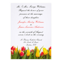 Tulip Wedding Invitation