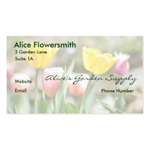 Tulips business cards