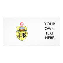 Tunisia Coat of Arms Photo Card Template