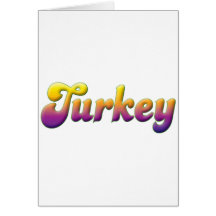 Turkey Card