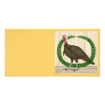 Turkey Wreath Photo Card Template