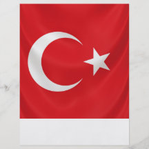 turkish national flag flyer template