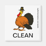 Turky Thanksgiving Clean Dishwasher Magnet