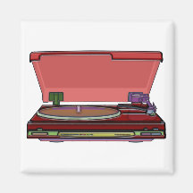 Turntable Design Refrigerator Magnets