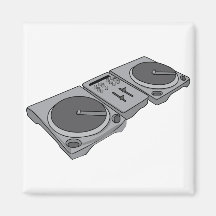 Turntable Phonograph Record Player DJ Magnet