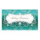 Turquoise Chandelier Paisley Business Card Templat