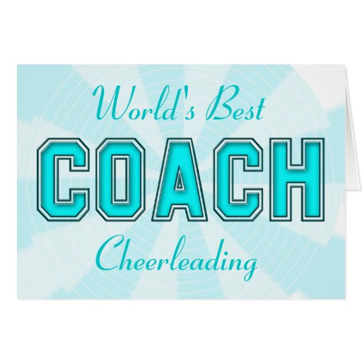 Turquoise Coach Card