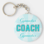 Turquoise Coach Keychain
