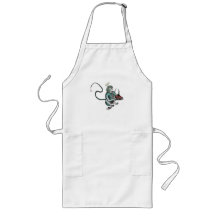 Turquoise Monkey with Bee Apron