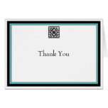 Turquoise "Thank You" Note Cards