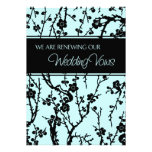 Turquoise Wedding Vow Renewal Invitation Card