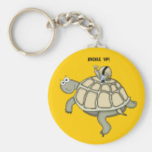 Turtle and snail BUCKLED UP Key Chains