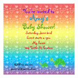Turtle baby shower invitation invitations