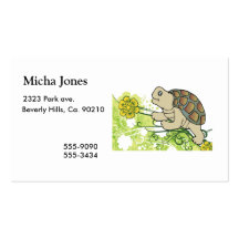 Turtle On Vines Business Card