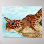 turtle painting to help Audubon society Posters