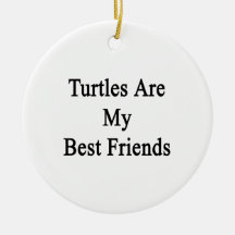 Turtles Are My Best Friends Christmas Ornament