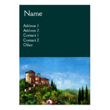 TUSCANY LANDSCAPE BUSINESS CARD TEMPLATE