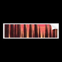 Tuscany Landscape Painting - Multi bumper stickers