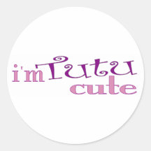 Tutu Cute (Ballet) Stickers