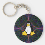 Tux Neutrinos Keychains