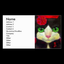TUXEDO CAT BUSINESS CARD business cards