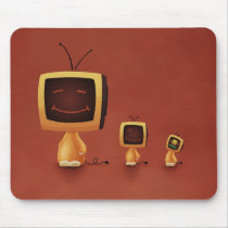 TV Heads(Colour 3) mousepads