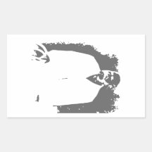 Tweed Rectangular Sticker