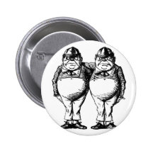 Tweedle Dee and Tweedle Dum Buttons