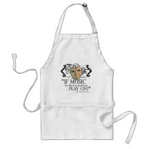 Twelfth Night Music Quote Aprons