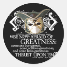 Twelfth Night Quote Sticker