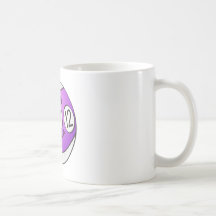 Twelve Pool Ball Cartoon Coffee Mugs