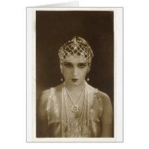 Twenties portrait greeting cards