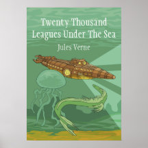 Twenty Thousand Leagues Under The Sea- Jules Verne Print