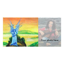 TWILIGHT ANGEL PERSONALIZED PHOTO CARD