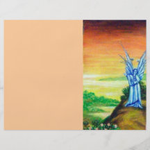 TWILIGHT ANGEL pink purple white brown Custom Flyer