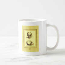 Twin Antique Skulls Mugs
