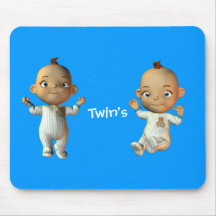 Twin boy's Mouse pad