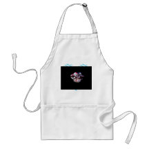 Twin crystal hearts aprons