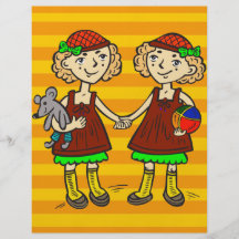 Twin Girls Full Color Flyer