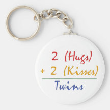 Twin Math Keychains