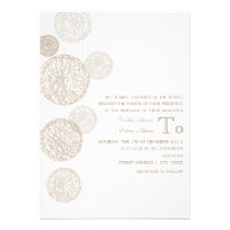 Twine Globes Wedding Invite From Bride's Parents invitations