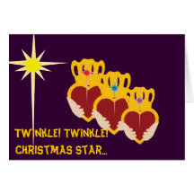 Twinkle Twinkle Christmas Star...-Customise Cards