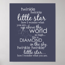 Twinkle Twinkle Little Star Print