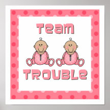 Twins Girls Poster