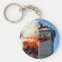 twintower, Land Of The Free Home Of The Brave Key Chains