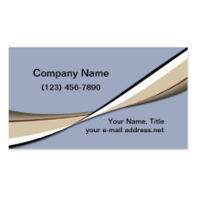 Twist - Blue and Tan Business Cards