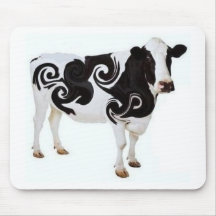 Twisted Cow Design Mousepads