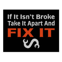 Twisted Wrench - FIX IT Post Cards