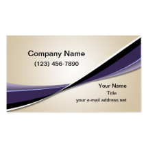 Twits - Tan and Purple Business Card