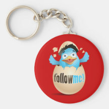 Twitter Egg Key Chain